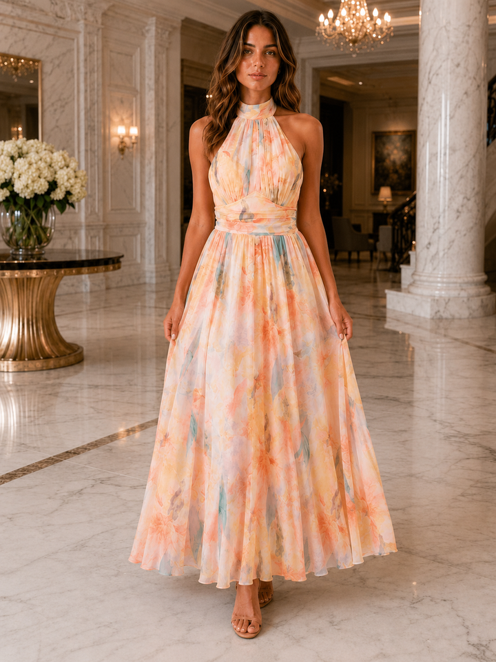 Chic Floral Print Maxi Dress for Effortless Elegance