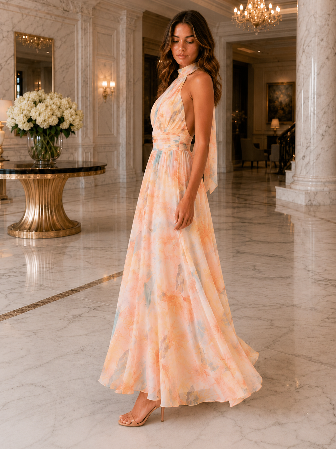 Chic Floral Print Maxi Dress for Effortless Elegance