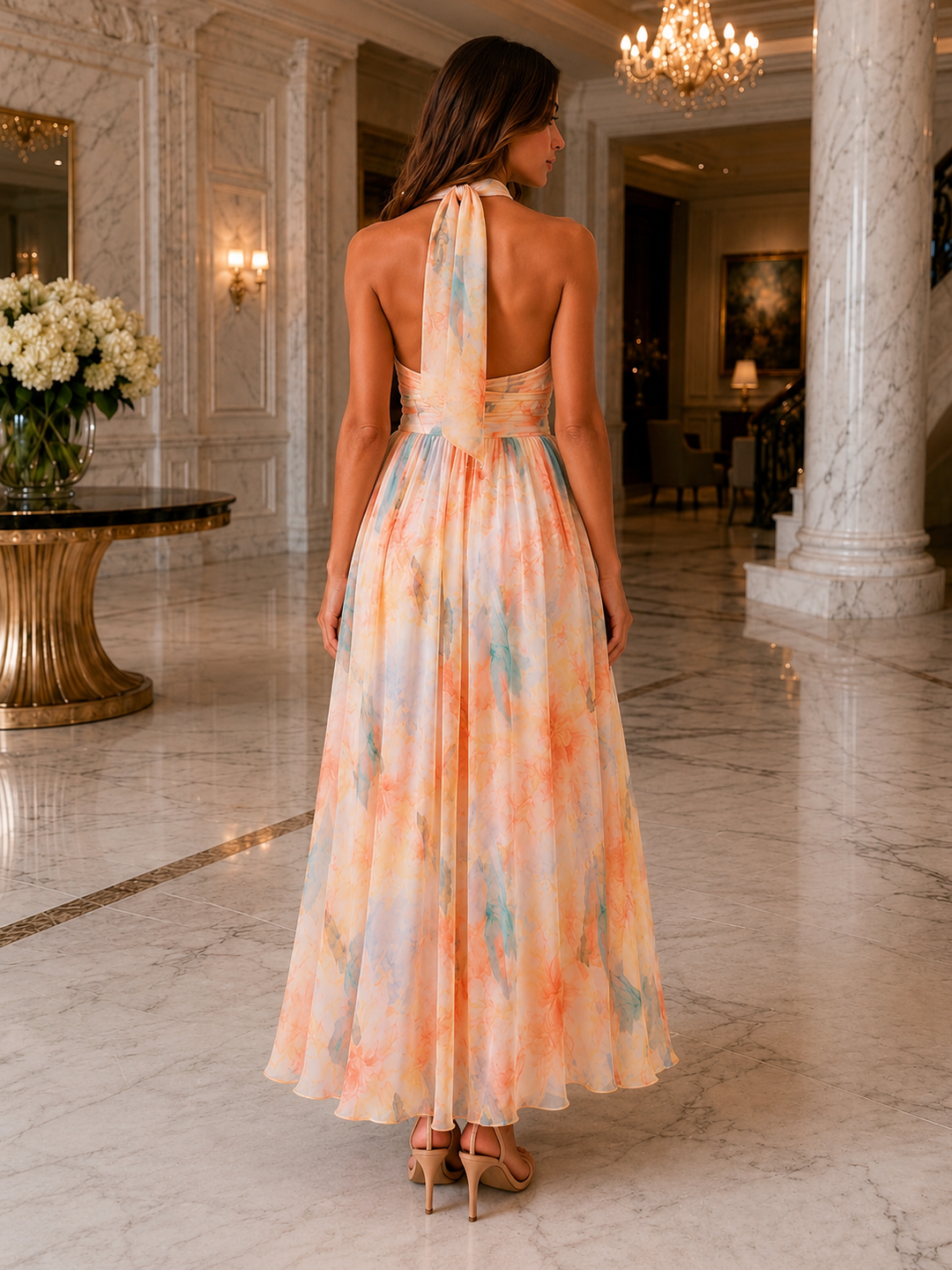 Chic Floral Print Maxi Dress for Effortless Elegance