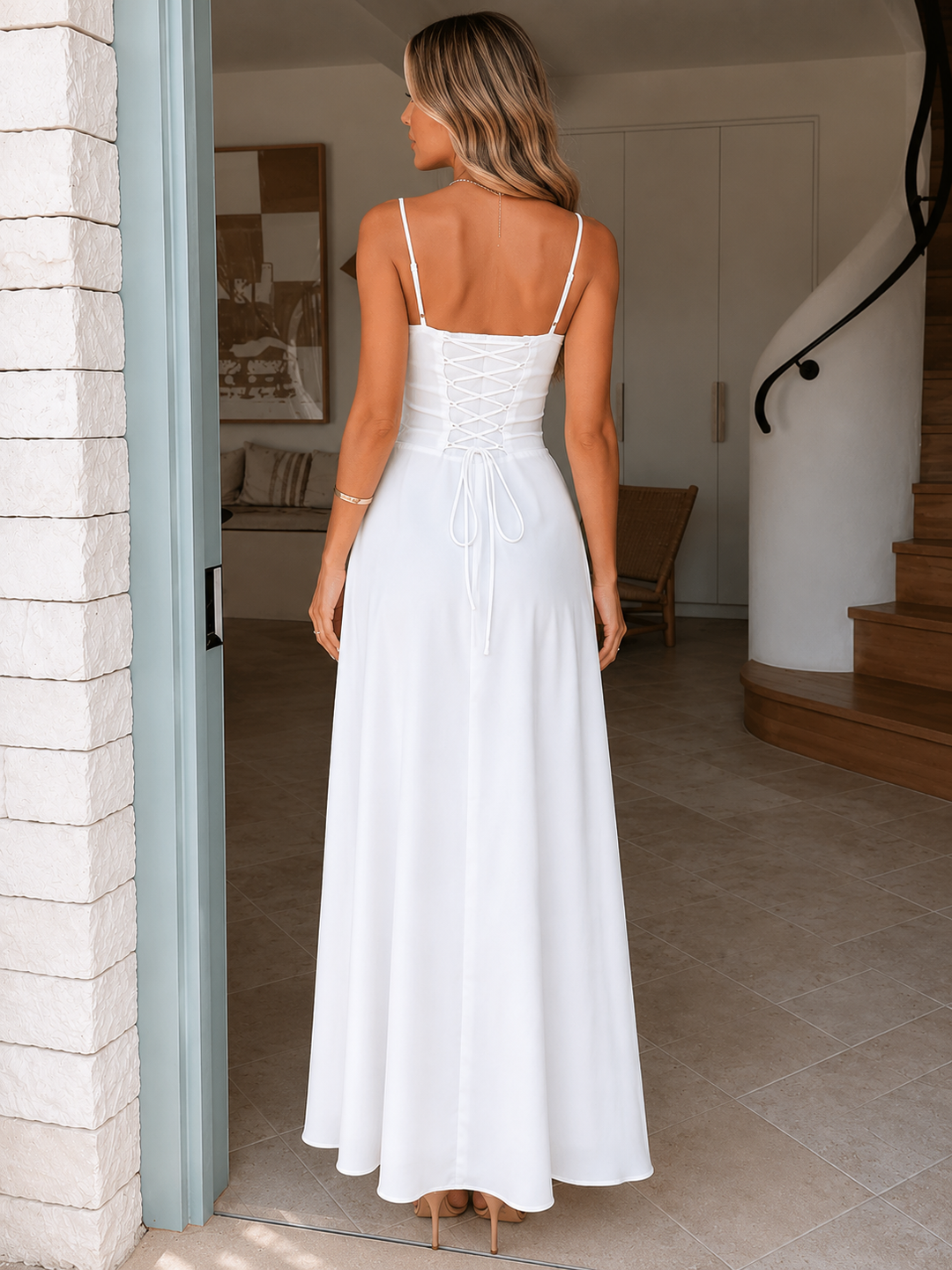 Tie Front Maxi Dress